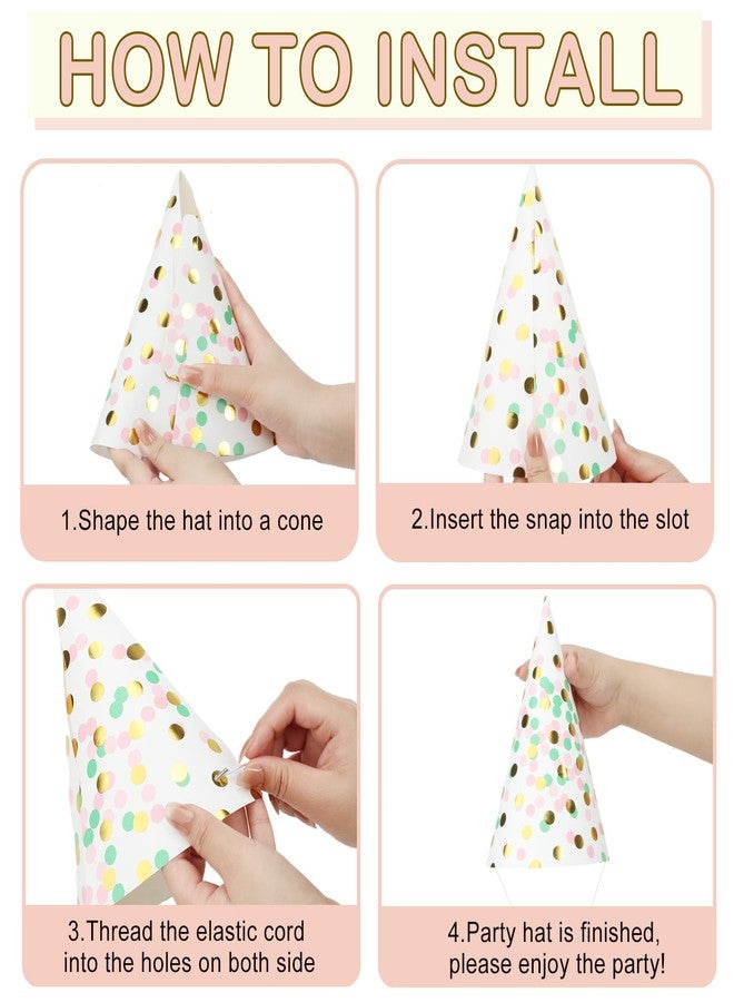 HEYTIMI 60 PCS Birthday Party Cone Hats with Party Blowers Metallic Foil Themed Hats Noise Makers Assorted Colors for Birthday Baby Shower Anniversary Holiday Events - Image 3